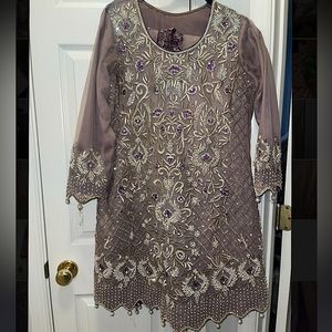 Lavender Pakistani Dress